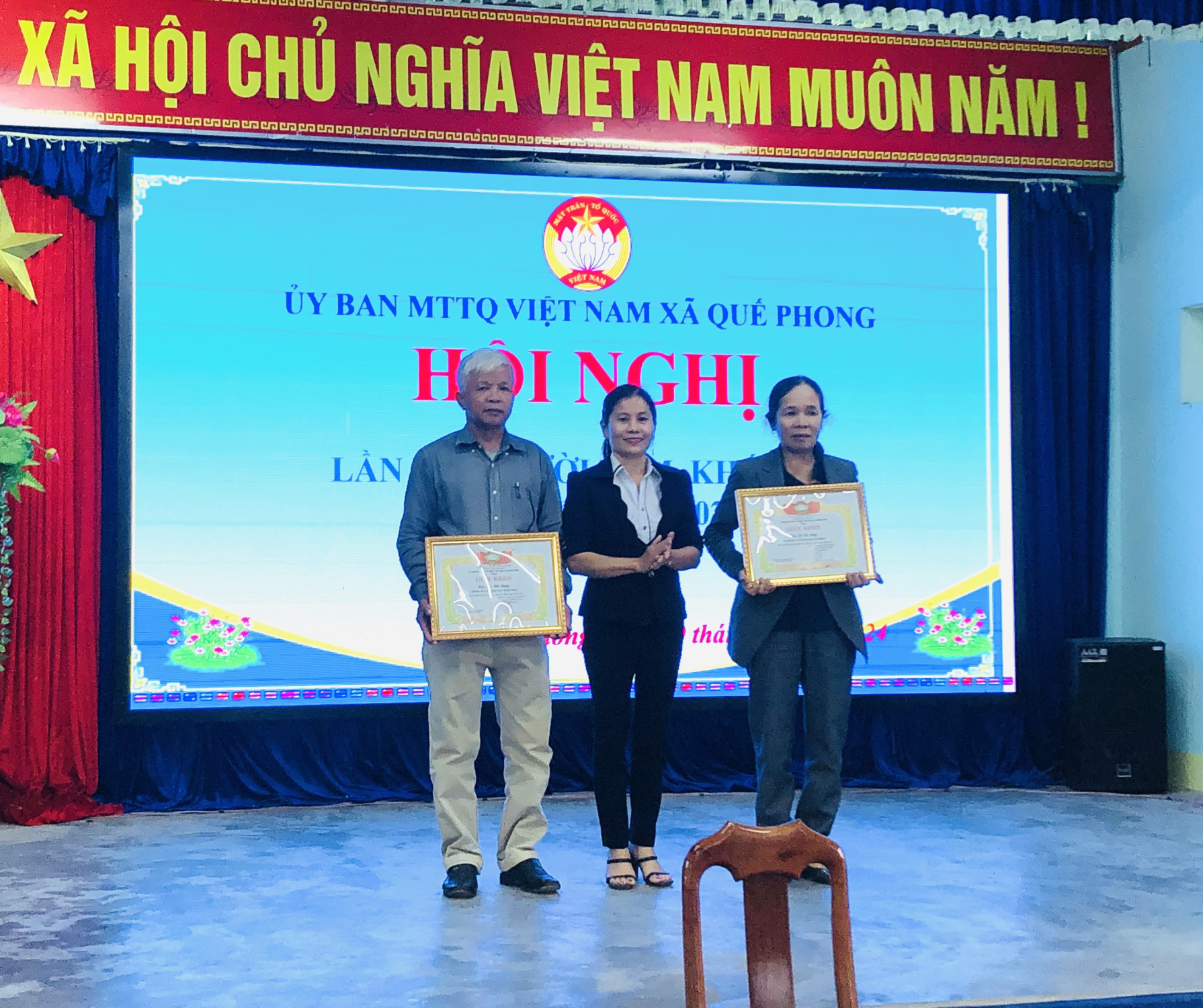 Ủy ban MTTQ Việt Nam xã Quế Phong tổ chức hội nghị tổng kết công tác mặt trận năm 2023