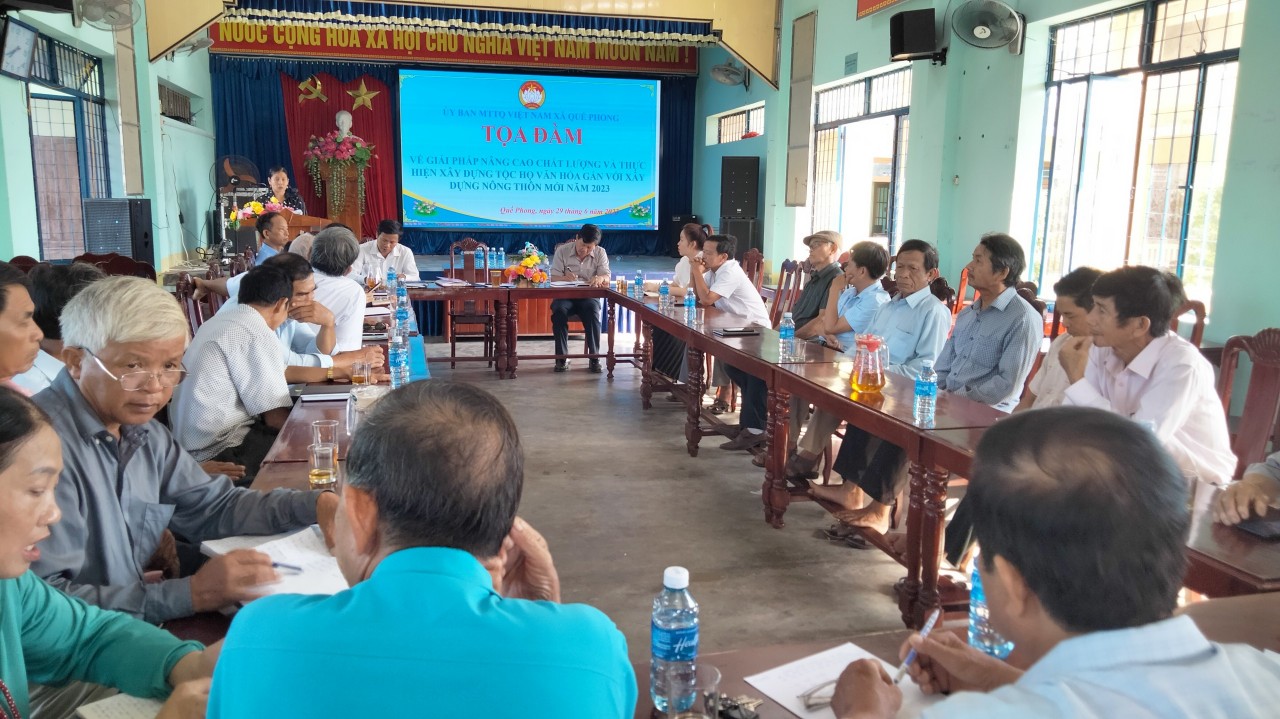 UBMT tổ chức Tọa đàm nâng cao giải pháp xây dựng Tộc họ văn hóa gắn với xây dựng Nông thôn mới trên địa bàn xã Quế Phong
